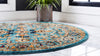 Coastal Haven Collection Area Rug - Seabreeze Round Turquoise  lifestyle 89