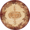 Coastal Haven Collection Area Rug -  Dunescape Round Red  lifestyle 31