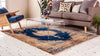 Coastal Haven Collection Area Rug -  Dunescape Rectangle Navy Blue  lifestyle 12