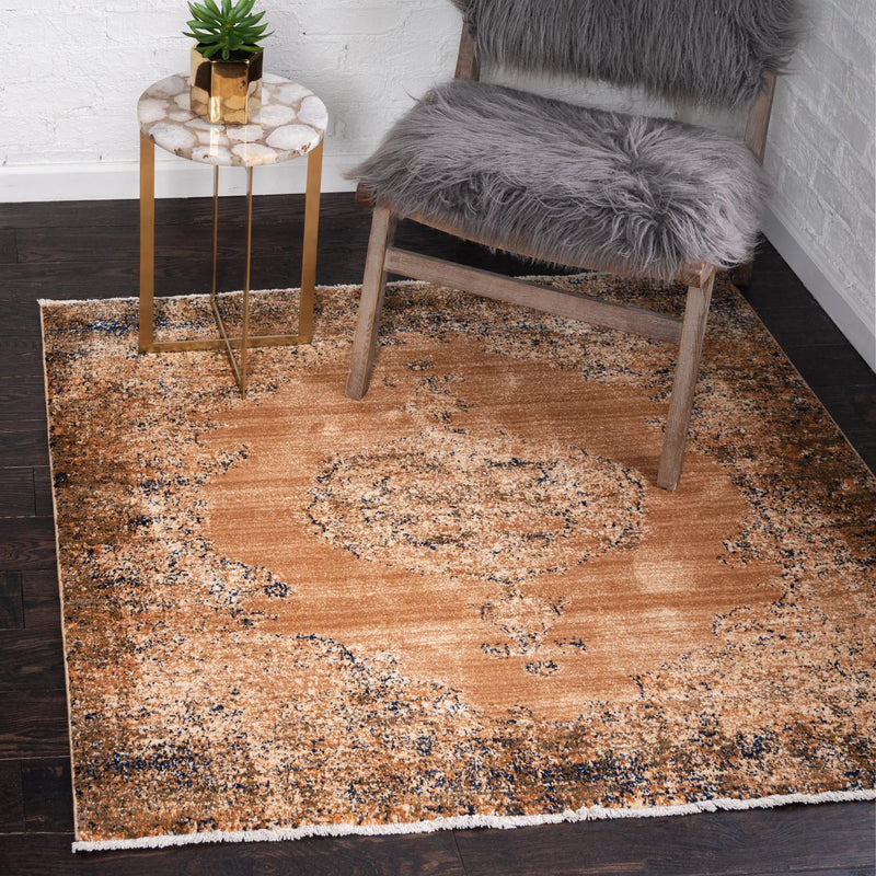 Coastal Haven Collection Area Rug -  Dunescape Square Light Brown  lifestyle 37