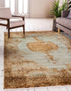 Coastal Haven Collection Area Rug -  Dunescape Rectangle Light Green  lifestyle 6