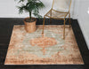 Coastal Haven Collection Area Rug -  Dunescape Square Light Green  lifestyle 84