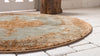 Coastal Haven Collection Area Rug -  Dunescape Round Light Green  lifestyle 85