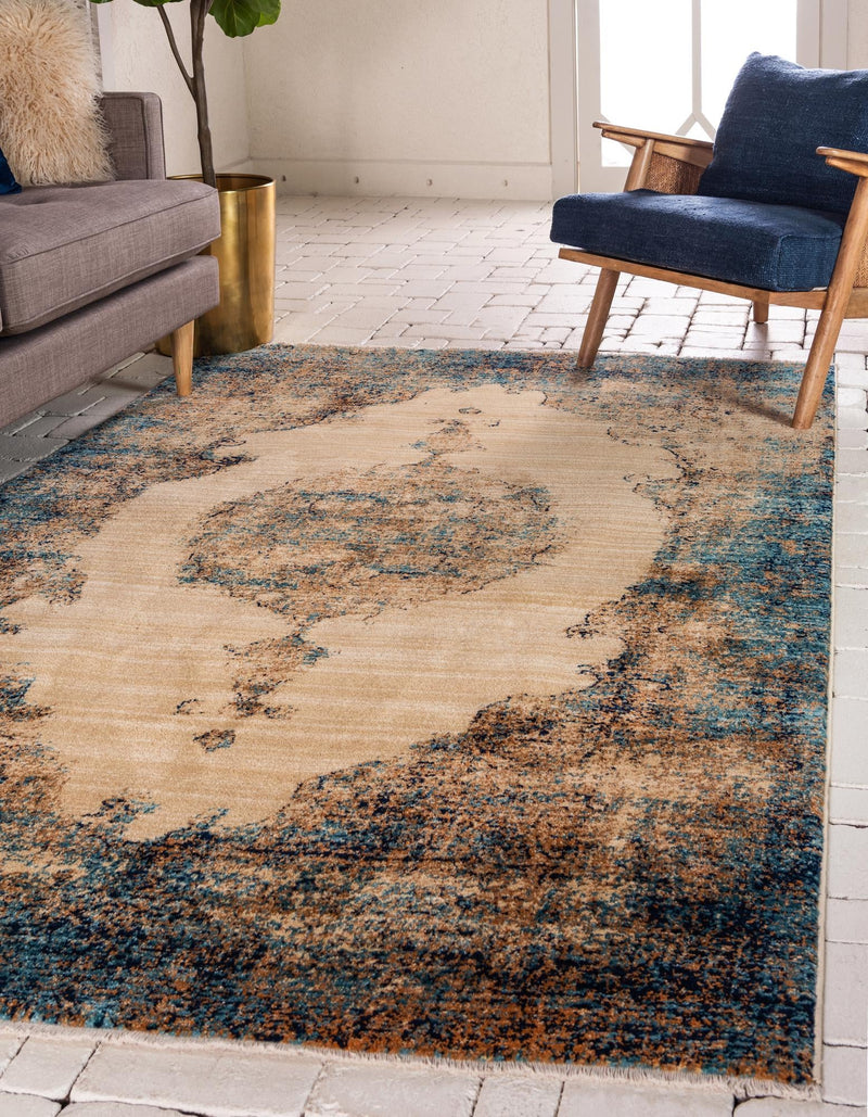 Coastal Haven Collection Area Rug -  Dunescape Rectangle Beige  lifestyle 9