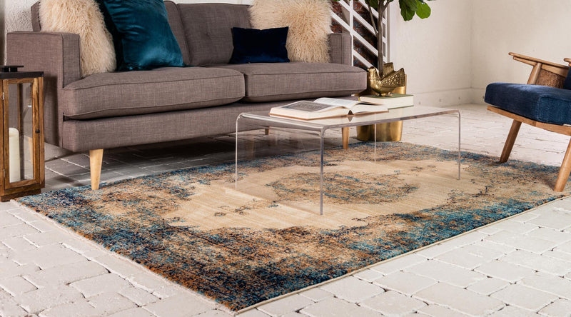 Coastal Haven Collection Area Rug -  Dunescape Rectangle Beige  lifestyle 13