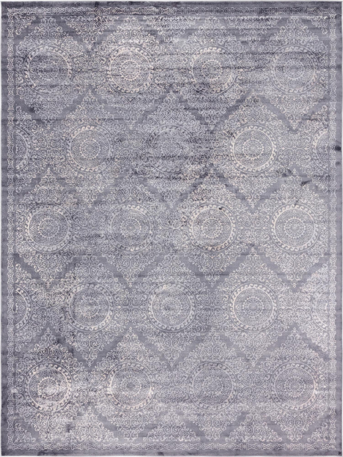 Heirloom Harbor Collection Area Rug -  Marina Rectangle Gray Main