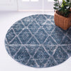 Himalaya Heights Collection Area Rug -  Annapurna Round Dark Blue  lifestyle 17