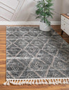 Himalaya Heights Collection Area Rug -  Annapurna Rectangle Gray  lifestyle 3