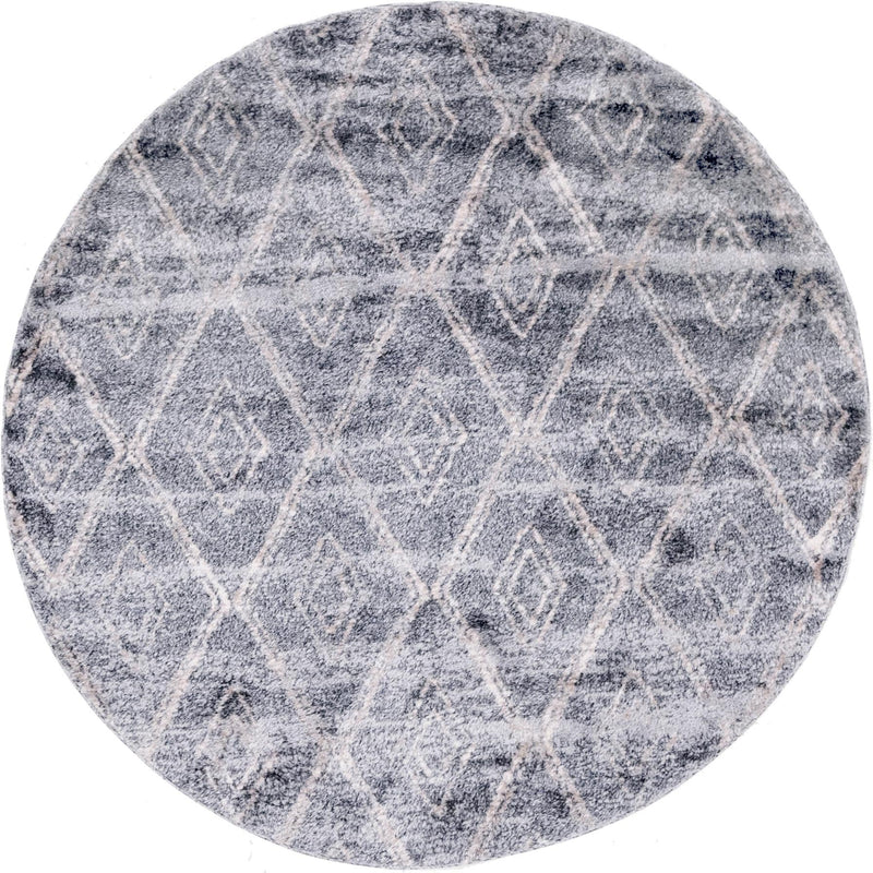 Himalaya Heights Collection Area Rug -  Annapurna Round Gray  lifestyle 15