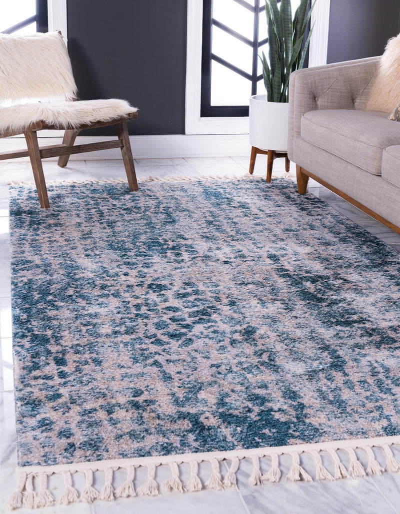 Himalaya Heights Collection Area Rug -  Manaslu Rectangle Blue  lifestyle 3