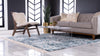 Himalaya Heights Collection Area Rug -  Manaslu Square Blue  lifestyle 31