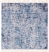 Himalaya Heights Collection Area Rug -  Manaslu Square Blue  lifestyle 21