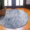 Himalaya Heights Collection Area Rug -  Manaslu Round Blue  lifestyle 27