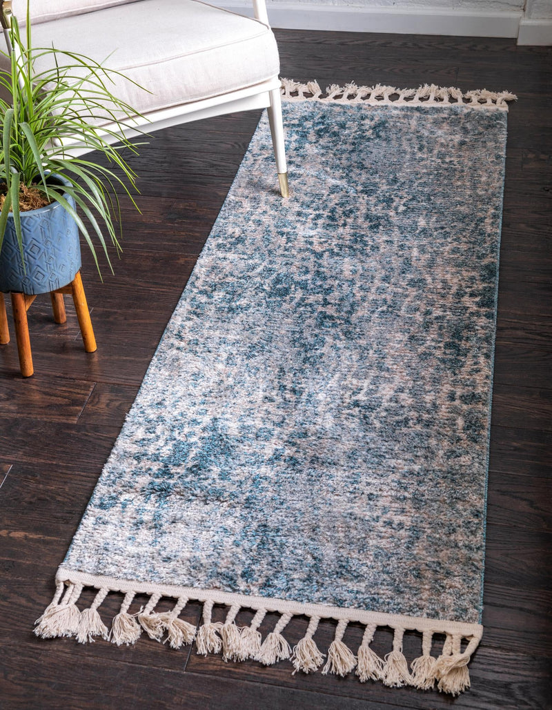 Himalaya Heights Collection Area Rug -  Manaslu Runner Blue  lifestyle 28