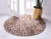 Himalaya Heights Collection Area Rug -  Manaslu Round Brown  lifestyle 59