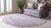 Patio Paradise Collection Area Rug -  Cove Round Dark Gray  lifestyle 43