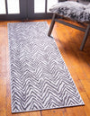 Patio Paradise Collection Area Rug -  Cove Runner Dark Gray  lifestyle 32