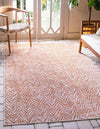 Patio Paradise Collection Area Rug -  Cove Rectangle Peach  lifestyle 4