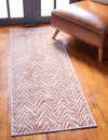 Patio Paradise Collection Area Rug -  Cove Runner Peach  lifestyle 34