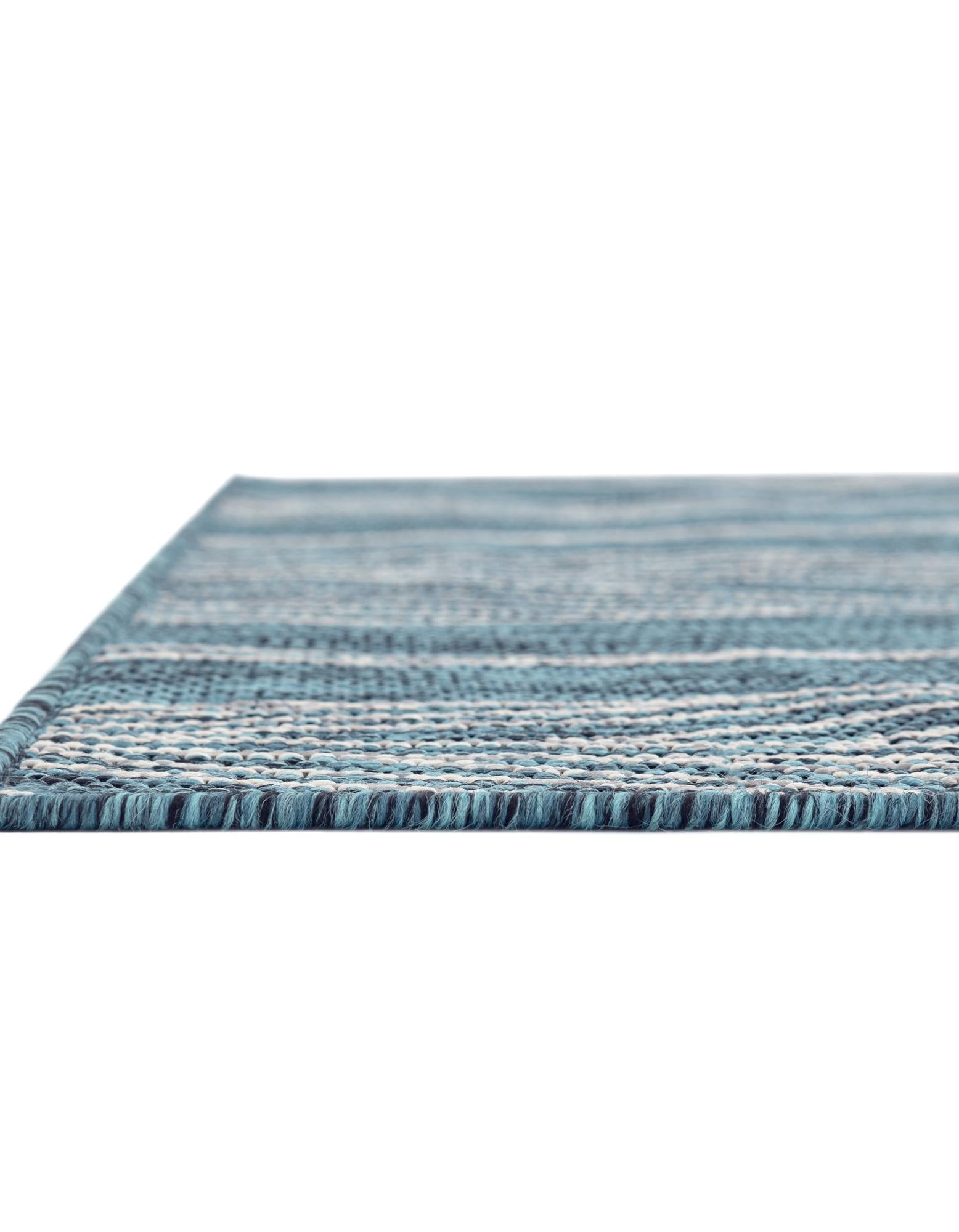 Seaside Blooms Collection Area Rug -  Evergreen (Teal)