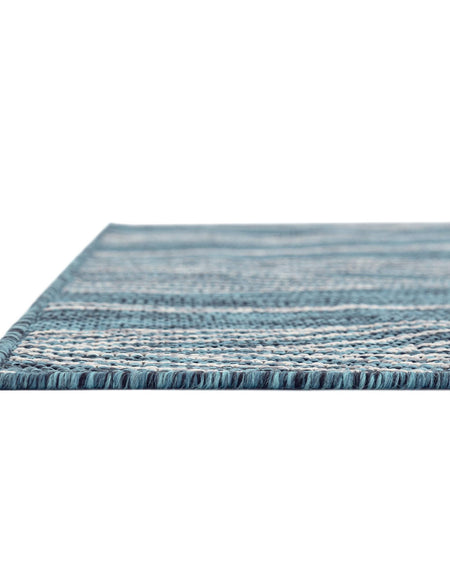 Seaside Blooms Collection Area Rug -  Evergreen (Teal)