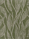 Garden Terrace Escape Collection Area Rug -  Evergreen (Green) Rectangle Green Main