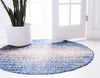 Urban Terrace Collection Area Rug -  Vanderbilt Round Blue  lifestyle 3