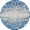 Urban Terrace Collection Area Rug -  Vanderbilt Round Blue Main