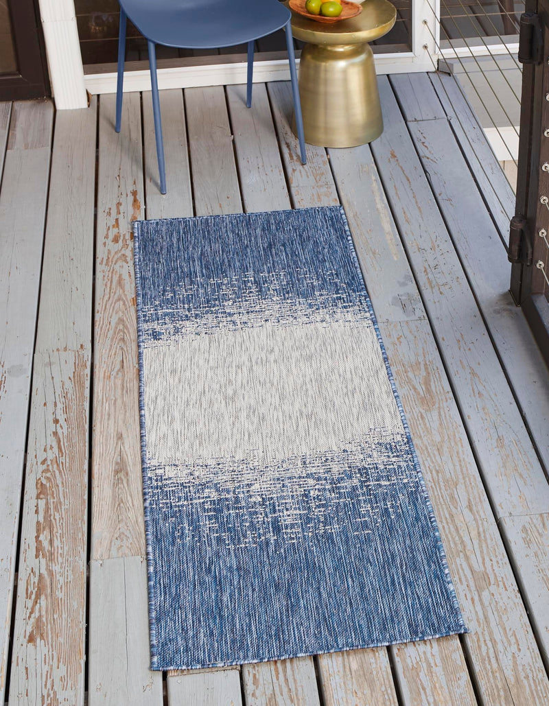 Urban Terrace Collection Area Rug -  Vanderbilt Runner Blue  lifestyle 73