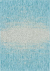 Urban Terrace Collection Area Rug -  Vanderbilt Rectangle Aqua Main