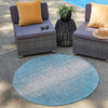 Urban Terrace Collection Area Rug -  Vanderbilt Round Aqua  lifestyle 23