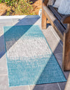 Urban Terrace Collection Area Rug -  Vanderbilt Runner Aqua  lifestyle 74