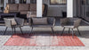 Urban Terrace Collection Area Rug -  Vanderbilt Rectangle Rust Red  lifestyle 20