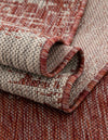 Urban Terrace Collection Area Rug -  Vanderbilt Rectangle Rust Red  lifestyle 64