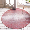 Urban Terrace Collection Area Rug -  Vanderbilt Round Rust Red  lifestyle 75