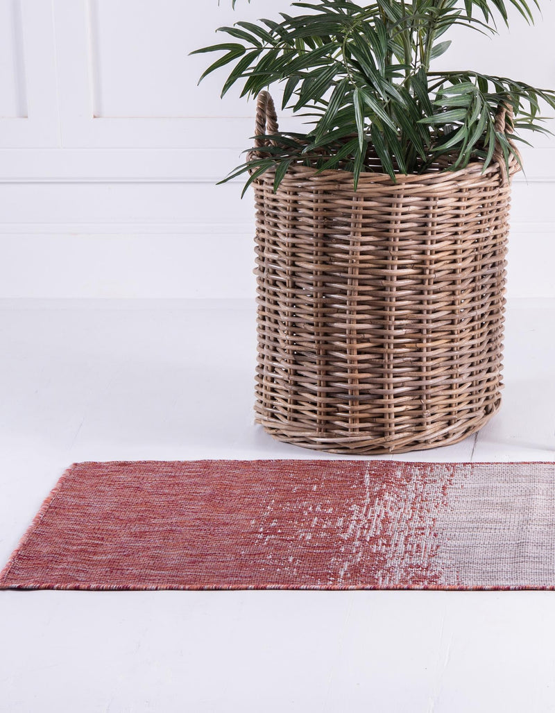 Urban Terrace Collection Area Rug -  Vanderbilt Runner Rust Red  lifestyle 108