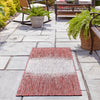 Urban Terrace Collection Area Rug -  Vanderbilt Runner Rust Red  lifestyle 165