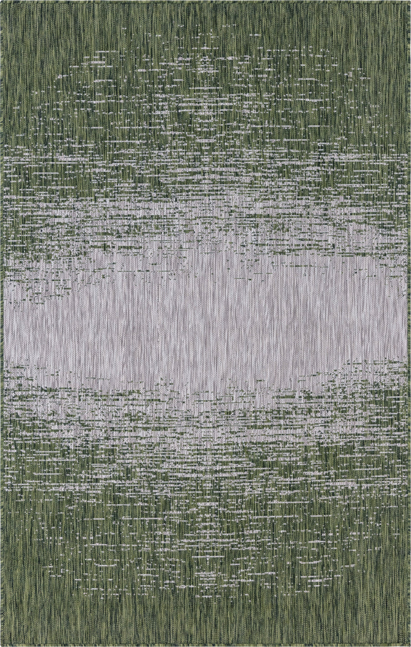 Urban Terrace Collection Area Rug -  Vanderbilt Rectangle Green Main