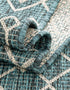 Seaside Lattice Collection Area Rug -  Pergola (Teal)