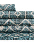 Seaside Lattice Collection Area Rug -  Pergola (Teal)