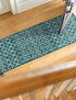 Seaside Lattice Collection Area Rug -  Pergola (Teal)