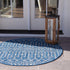 Seaside Lattice Collection Area Rug -  Pergola (Blue)