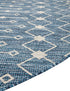 Seaside Lattice Collection Area Rug -  Pergola (Blue)