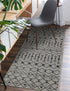 Seaside Lattice Collection Area Rug -  Pergola (Gray)