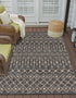 Seaside Lattice Collection Area Rug -  Pergola (Charcoal Gray)