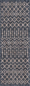 Garden Lattice Oasis Collection Area Rug -  Pergola (Charcoal Gray) Runner Charcoal Gray Main