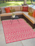 Seaside Lattice Collection Area Rug -  Pergola (Fuschia)