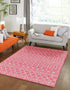 Seaside Lattice Collection Area Rug -  Pergola (Fuschia)