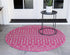 Seaside Lattice Collection Area Rug -  Pergola (Fuschia)