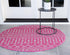 Seaside Lattice Collection Area Rug -  Pergola (Fuschia)